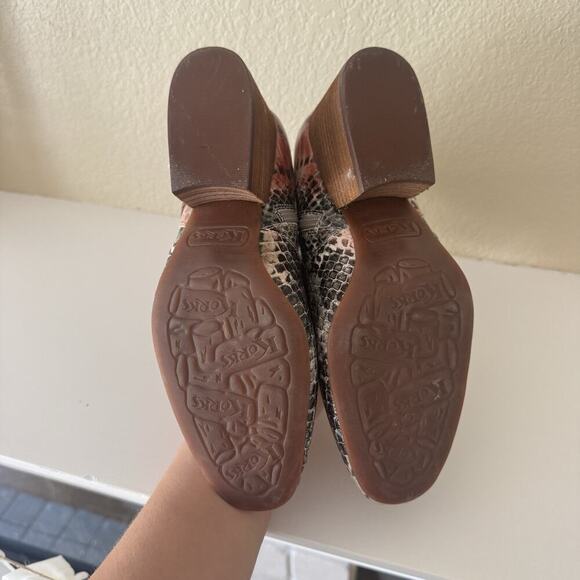 Korks Leyland Snakeskin Embosed Square Toe Western Booties - Picture 7 of 11